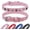 Pink, variant on Leather Dog Collars for Small Medium Dogs with Rivet, Adjustable Studded Cute Dog Collar for Pet Boy Girl Kitten Cats, Bling Spiked Puppy Collars