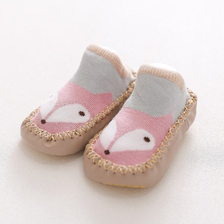 

QWZNDZG 3-36 Months Spring Autumn Newborn Rubber Soles Baby Socks Infant Baby Girls Boys Shoes Baby Floor Socks Anti Slip Soft Sole Sock