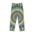 thumbnail image 4 of Xecao Round Mandala1 Men's Straight Lounge Pajama Pants: The Ultimate in Comfortable Sleepwear, 4 of 9