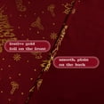 thumbnail image 6 of NICETOWN Christmas Curtains for Living Room, Gold Foil Printed Xmas Blackout Curtains Thermal Insulated Noise Reduce Grommet Window Treatments for Bedroom Living Room, 52"x95", Red, 6 of 7