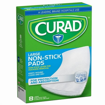 Curad Non Stick Pads 3 in x 4 in