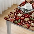 thumbnail image 4 of HAOXIT Christmas Table Cloth Tablecloths Waterproof Tablecloth Table Cover Tablecloths for Rectangle Tables for Kitchen Dinning 44''x44'', 4 of 7