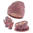 thumbnail image 2 of Toddler Boys Girls Kids Winter Beanie Hat, Cute Hats with Double Pom Pom, Warm Fleece Lined Knit Beanies Cap 6-12 Months 12-24 Months 2T 3T 4T 5T 6T 7T 8T 9T Children(Hot Pink,One Size), 2 of 7