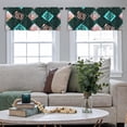 thumbnail image 4 of LALILO Kitchen Curtain Valance With Spring Flowers Rod Pocket Window Curtain 52"x 18" Set of 2, 4 of 7