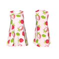 thumbnail image 3 of Bixox Hand Drawn Strawberry Print Women's Sleeveless A-Line Dress with Pockets, Casual Knee-Length Tank Dress for Summer-XX-Large, 3 of 7