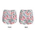 thumbnail image 5 of Picia Flower Leaves Pattern Women's 2 in 1 Athletic Running Shorts High Waisted Workout Casual Gym Sweat Shorts with Comfy Liner Zipper Pockets-X-Large, 5 of 9