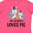 thumbnail image 4 of Inktastic Zebra My Grandpa Loves Me Boys or Girls Toddler T-Shirt, 4 of 5