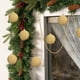 thumbnail image 5 of Bolas de adornos navideños de terciopelo flocada de 6 piezas - Decoración colgante de plástico marrón de 2,4 pulgadas para árbol, corona y guirnalda, 5 of 7