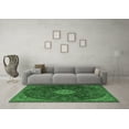 thumbnail image 3 of Ahgly Company Indoor Square Persian Emerald Green Traditional Area Rugs, 4' Square, 3 of 4