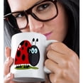 thumbnail image 2 of 3dRose, Happy Little Lady Bug Animal Nature Cartoon, 11oz Mug, 2 of 7