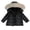 Black, variant on Krdevn Kids Hooded Winter Puffer Coat Warm Zip Up Outerwear Jacket for Boys Girls,3-4 Years