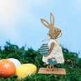 thumbnail image 4 of Decoraciones de Pascua, Adornos de Pascua, Regalos de Pascua Adorno de Conejo de Pascua Hogar Pequeño Colgante de Pared Conejo de Pascua Conejo de madera, 4 of 6