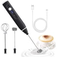 thumbnail image 1 of Espumador de leche eléctrico con batidor doble, Espumador de leche recargable por USB, 1 of 5