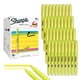 thumbnail image 1 of Rotuladores de bolsillo Sharpie, punta cincelada, amarillo fluorescente, 36 unidades, para material, 1 of 6
