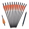 thumbnail image 2 of YouLoveIt 20inch 12pcs Hunting Archery Carbon Arrow Crossbow Bolts Crossbow Bolts Carbon Arrow Hunting Archery Replaced Arrowhead Tip Hunting Arrows for Crossbow Shooting Hunting, 2 of 7