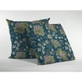 thumbnail image 2 of Amrita Sen Friendly Flowers Broadcloth Indoor Outdoor Zippered Pillow Green, 2 of 5
