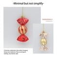thumbnail image 4 of Bewildely Paquete de 5 bolas de dulces de Navidad que cuelgan las decoraciones navideñas DIY Art Tree Wall Pendant Atmósferas Ornament Home Decor Red Type3 NO3 Bewildely HA064929-05B, 4 of 6
