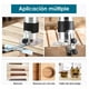 thumbnail image 5 of Router Recortador Rebajadora 800w D Madera Con 15 Brocas 1/4, 5 of 6