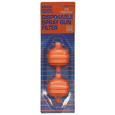 Motor Guard 1/4 NPT Disposable Spray Gun Filter - 2-Pack D122