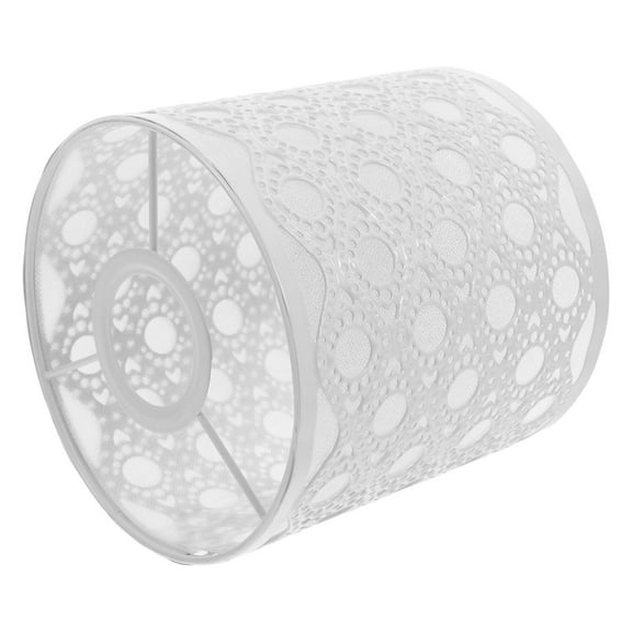 unbranded  Drum Lamp Shape Shade Shades for Floor Lamps Cylindrical Lampshade White