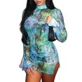 thumbnail image 1 of Txlixc Vestido de verano para mujeres, TUL floral de malla Txlixc moda, 1 of 9