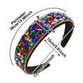 thumbnail image 4 of Landzoo One Elegant Wide Headband Wide Edge Hair For Party Wedding Formal Events Soft Stylish Basic Heardband, 4 of 6
