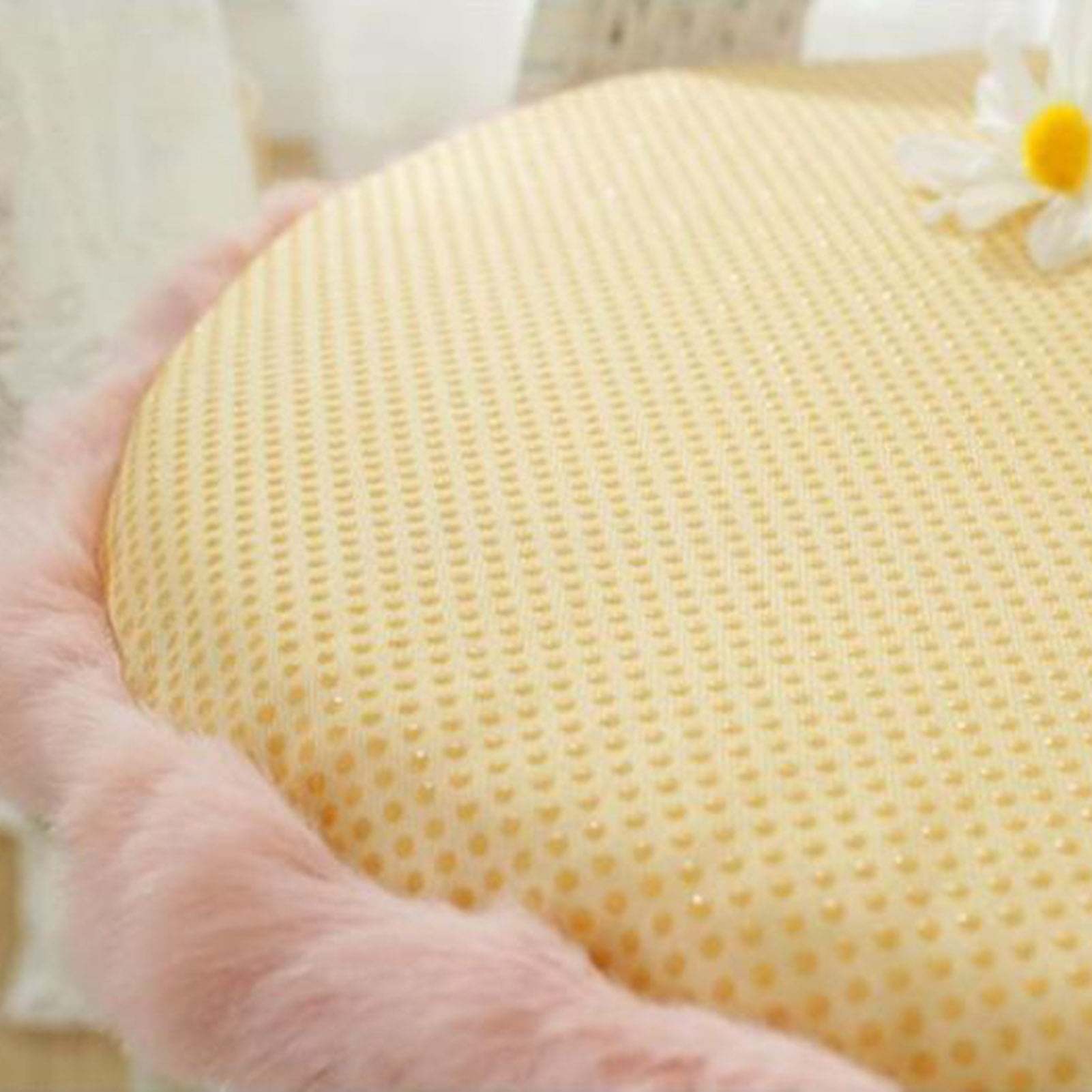 Round seat cushion, round seat cushion, soft thickened plush cushion, fluffy cuddly cushion decoration for sofa chairs bed