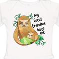 thumbnail image 4 of Inktastic My Great Grandma Loves Me Cute Sloth and Baby Boys or Girls Long Sleeve Baby Bodysuit, 4 of 5