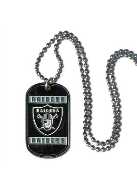 Dog Tag Necklace Pendants Chain NFL Los Angeles Raiders