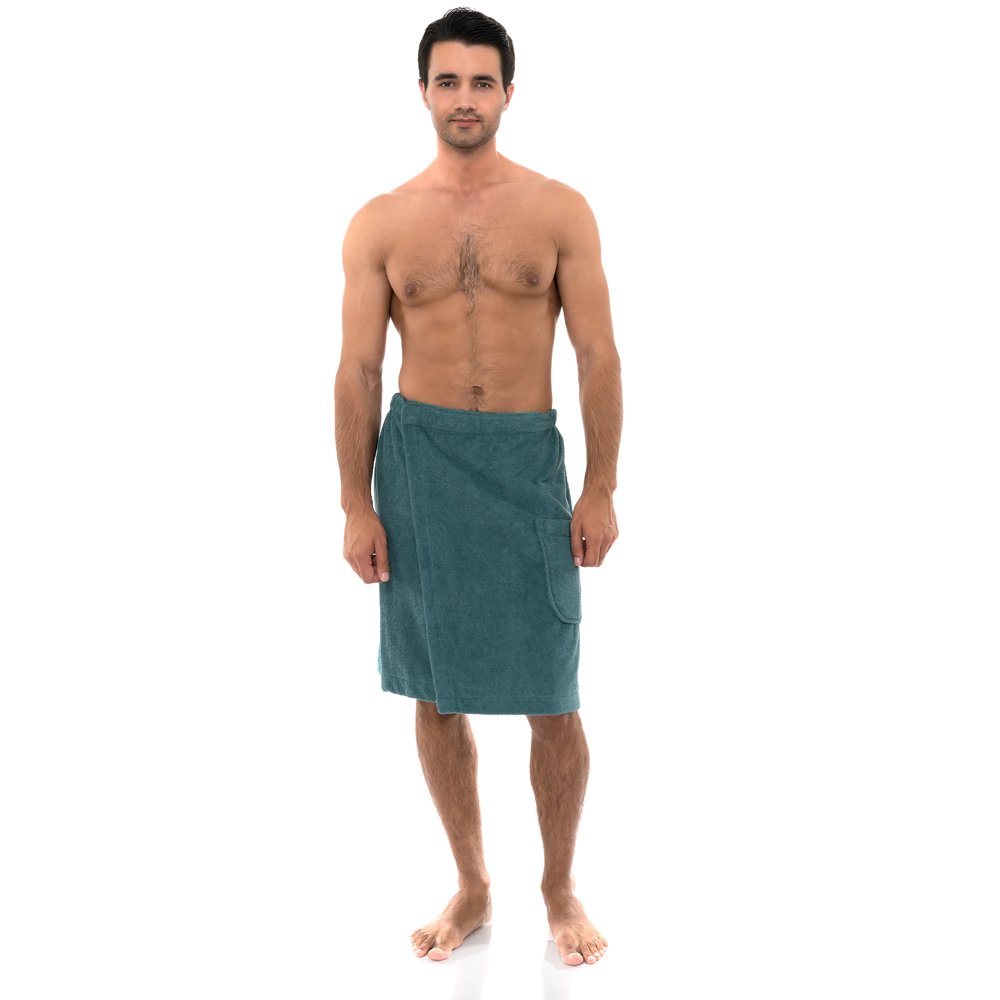 TowelSelections Men's Wrap, Shower & Bath Terry Towel with Snaps