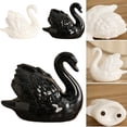 thumbnail image 5 of Black and White Couple Ceramic Swan Figurine, Elegant Swan Couple Statues Knick Knacks, Modern Minimalist SwanDecor for Living Room Study Animal Soft Decoration Handicrafts Home Accessories, 5 of 10