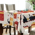 thumbnail image 5 of Yayeee Tablecloths 60" x 60" Rectangle Wrinkle Resistant Party Table Cover, Christmas Gift Train, 5 of 8