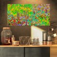thumbnail image 1 of Colorful Textured Flowerbed - Large Floral Art Canvas Print, 1 of 3