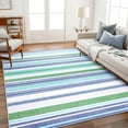 thumbnail image 7 of FULIE 6'x9'Boho Area Rugs Living Room Rugs Non-Slip Carpet Rug,Blue, 7 of 7
