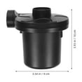 thumbnail image 2 of Supvox Compact Electric Air Pump Black for Home Inflatable Devices Low Noise 1Set, 2 of 8