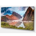 thumbnail image 2 of Glacier and Lake at Sunrise Panorama, 2 of 3