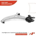 thumbnail image 6 of A-Premium Front Right Lower Control Arm, with Ball Joint & Bushing, Compatible with Ford Focus 2012-2018, C-Max 2013-2018, Replace # K622753 522-814, 6 of 7