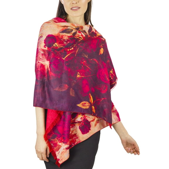 Jessica McClintock Adult Women's Super Soft Floral Print Shawl