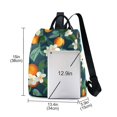 thumbnail image 3 of FORMRS Women's Travel Backpack Purse Anti-theft Hidden Pockets Casual Shoulder Bag, Orange Fruit, 3 of 7