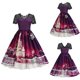 thumbnail image 2 of Moda mujer estampado empalme cultivo de encaje tipo grande vestido de fiesta de noche Fridja  qw440, 2 of 9