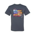 thumbnail image 2 of Wild Bobby, Colorful Neon Flag, Streetwear, Men Graphic Tee, Vintage Heather Blue, 5XL, 2 of 3