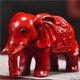 thumbnail image 4 of A pair of red solid wood carved elephant figurines, auspicious symbols for home decor, used to fill in missing corners in the living room, and as decorative crafts., 4 of 4