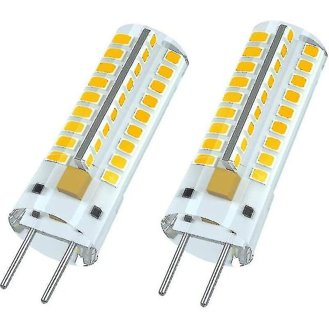 Bombilla LED Gy6.35, G6.35 LED 12v, Lámpara de repuesto halógena de 7w 50w, Blanco cálido 3000k, Ángulo de haz de 360, Para iluminación de gabinetes, No regulable (2 piezas) A-y