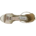 thumbnail image 5 of Dyeables Riley Women's Champagne Shimmer Platform Sandals 5.5 M, 5 of 6