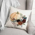 thumbnail image 3 of Creative Products Fall Flowers and Pumpkins 18x18 Spun Poly Pillow, 3 of 3