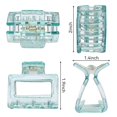 thumbnail image 2 of keepw 6pieces Small Claw Clips For Thin Hair Available In Multiple Colors Easy To Lightweight Secure Hold purple white orange 1Set, 2 of 6