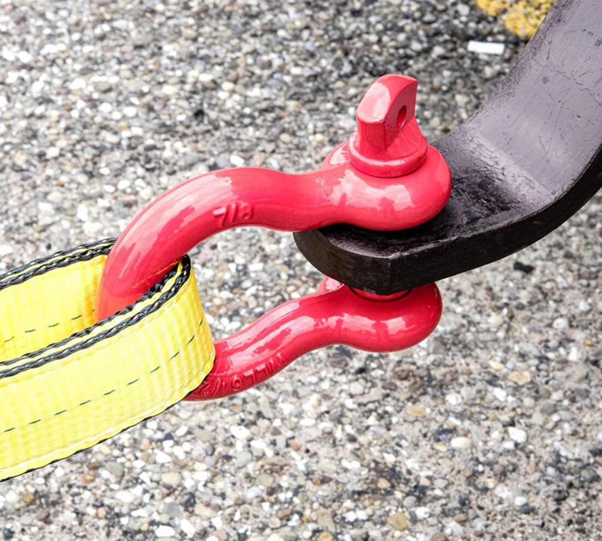 1/2" Anchor Shackle Forged Carbon Steel w/ Alloy Screw Pin Load Limit # 2.0 Tons (4,000 lbs) | Double Rust Protection Heavy Duty D Ring Shackle for Towing, Rigging & Vehicle Recovery (20 Pack)