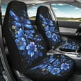 thumbnail image 2 of Binienty Blue Dragonfly Florals Car Seat Cover for Men Women Soft Breathable Automotive Interior Protector Universal Fit for Car SUV Sedan Truck Easy to Install, 2 of 7