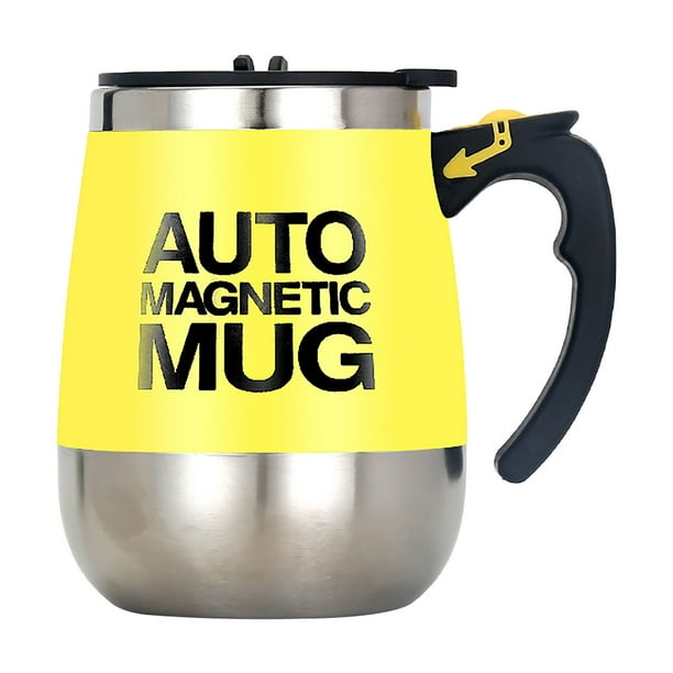 VBVC Stainless Steel Electric Stirring Cup With Lid,Automatic Stirring Cup