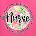 thumbnail image 2 of Floral Nurse Appreciation Pop Culture Men's Graphic T-Shirt, Neon Pink, Large, 2 of 5